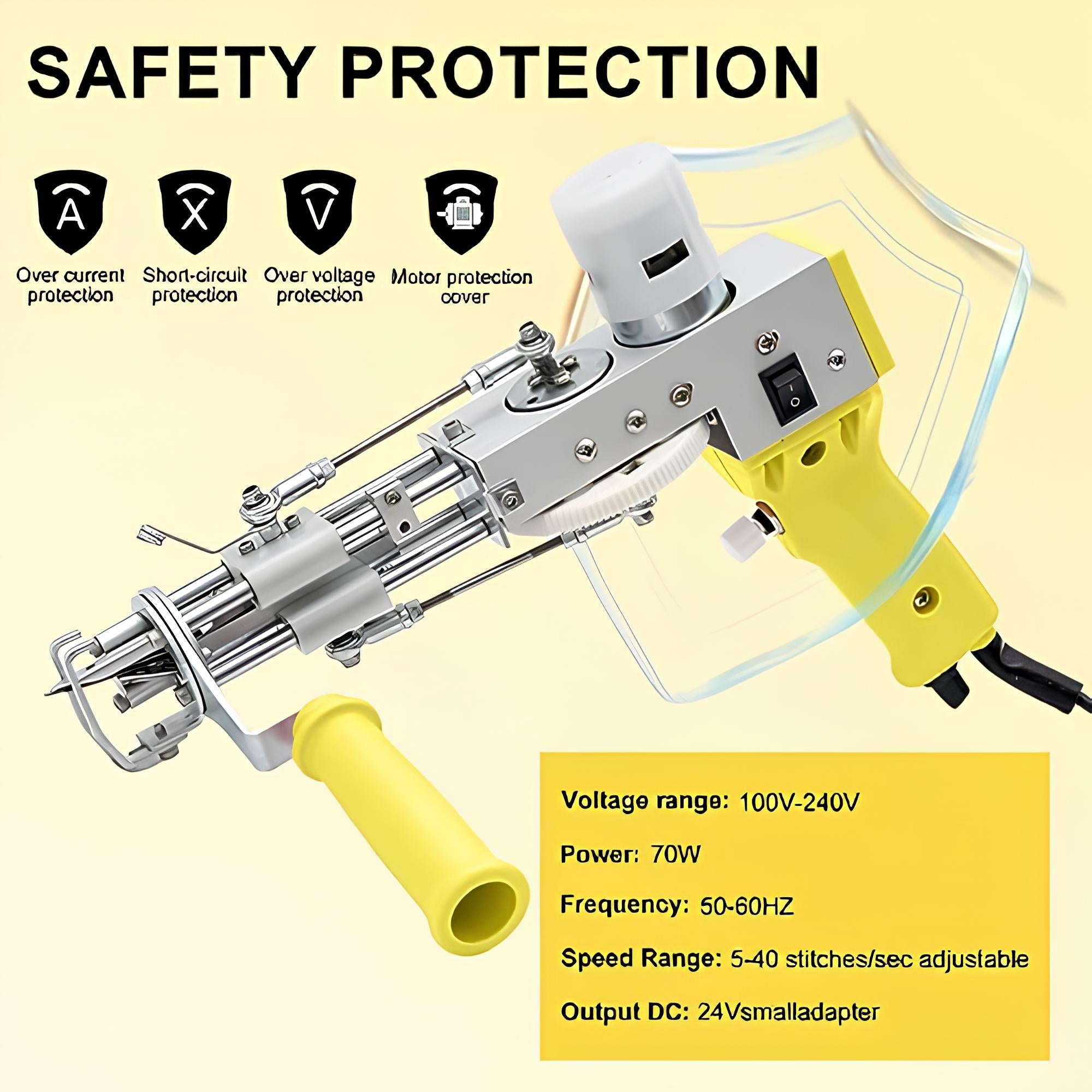 Tufting Gun AK-BASIC - Geel